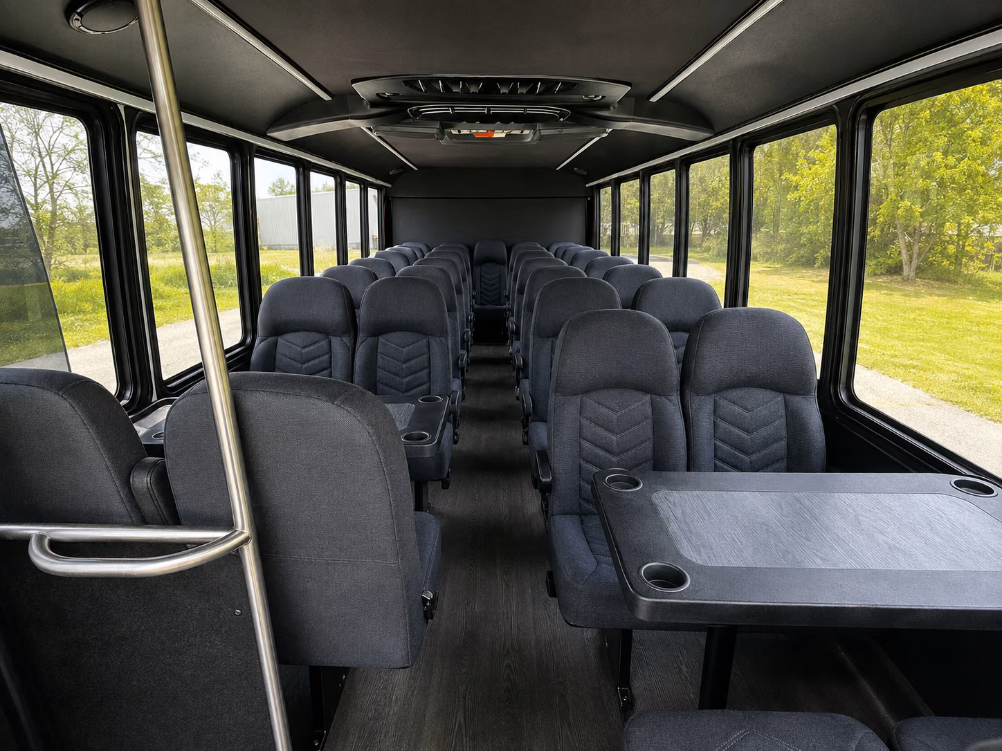 overland park 20 passenger minibus interior