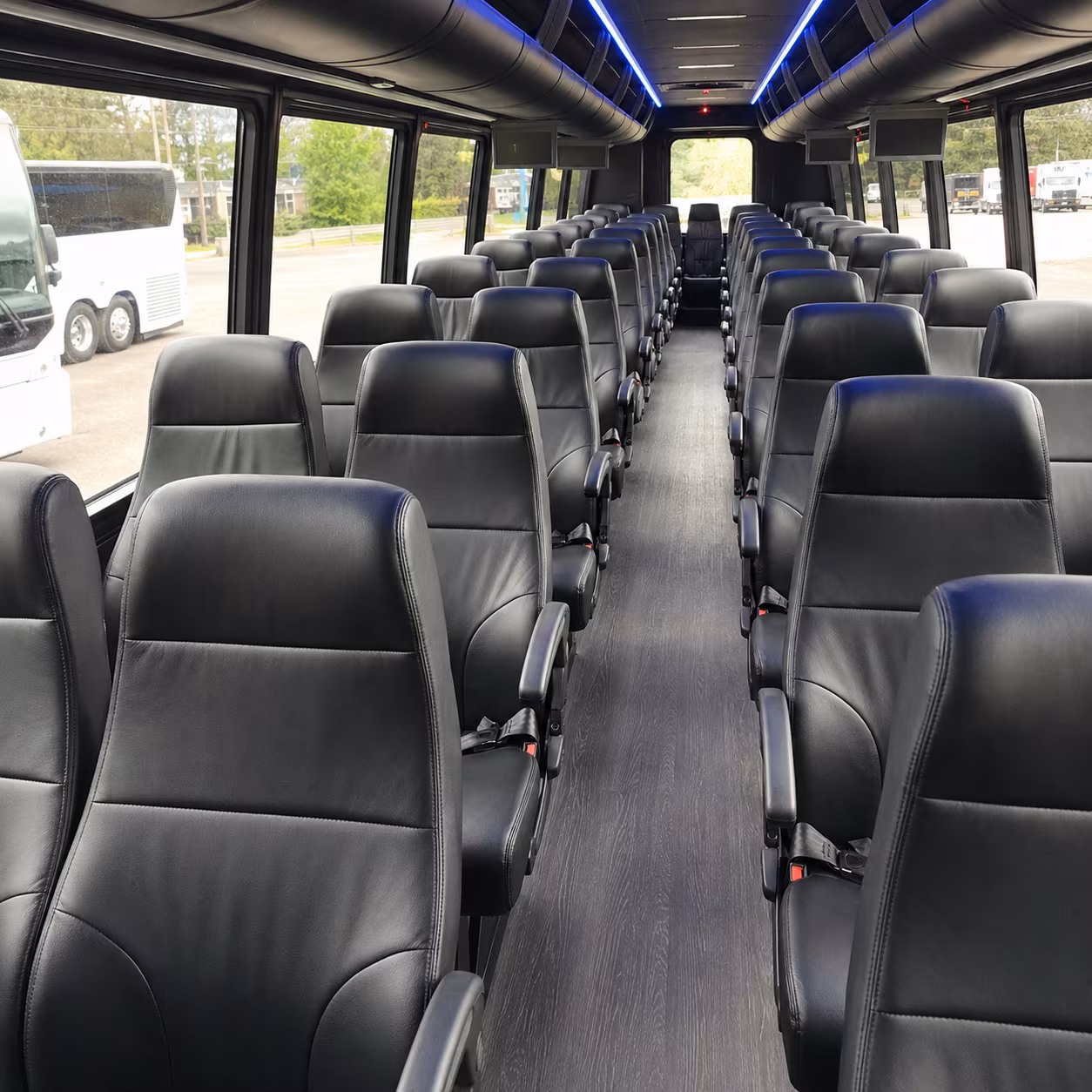 overland park 25 passenger minibus interior
