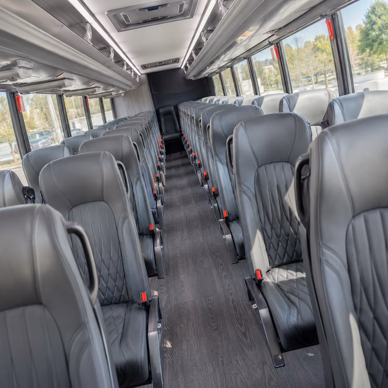 overland park 35 passenger minibus inside