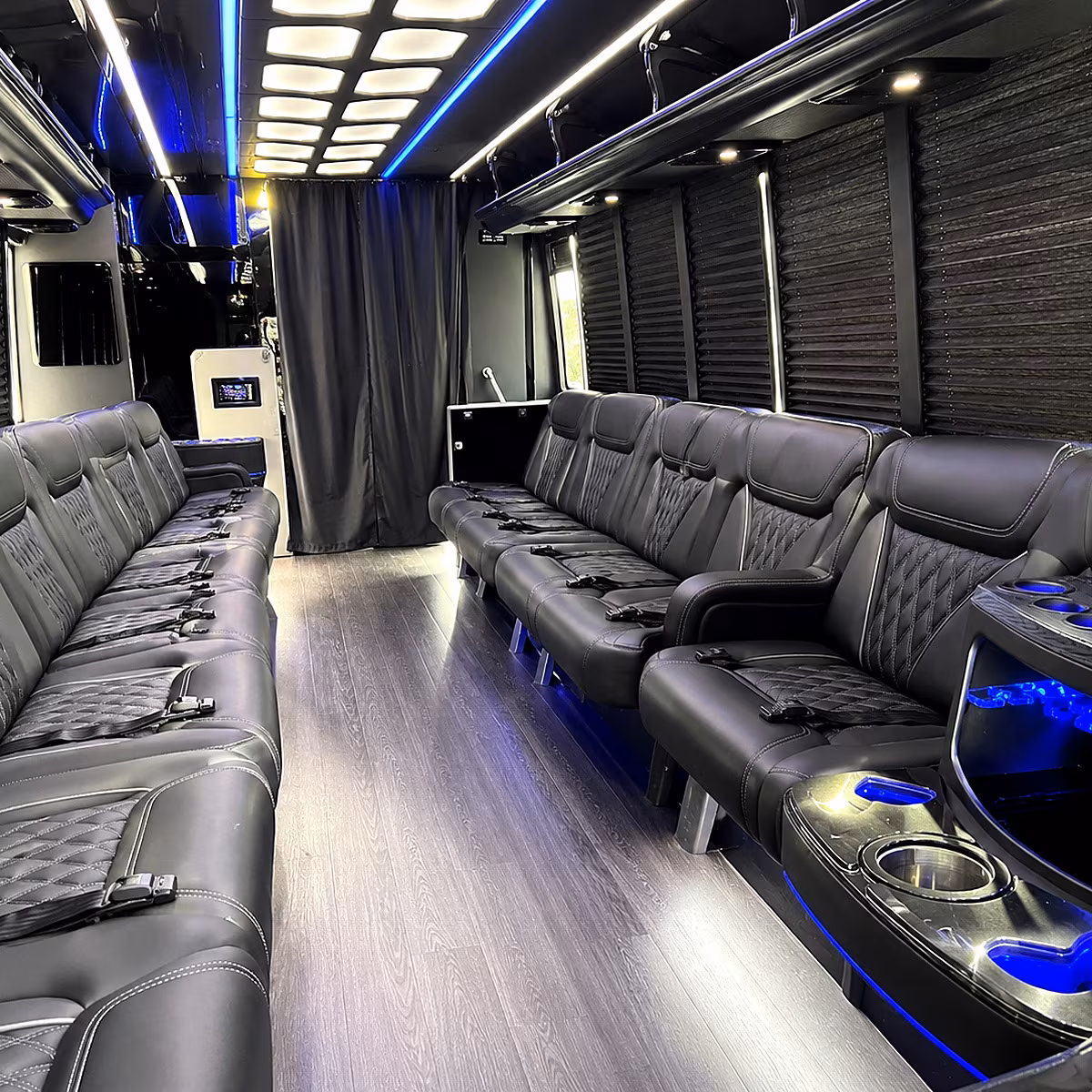 overland park party bus inside
