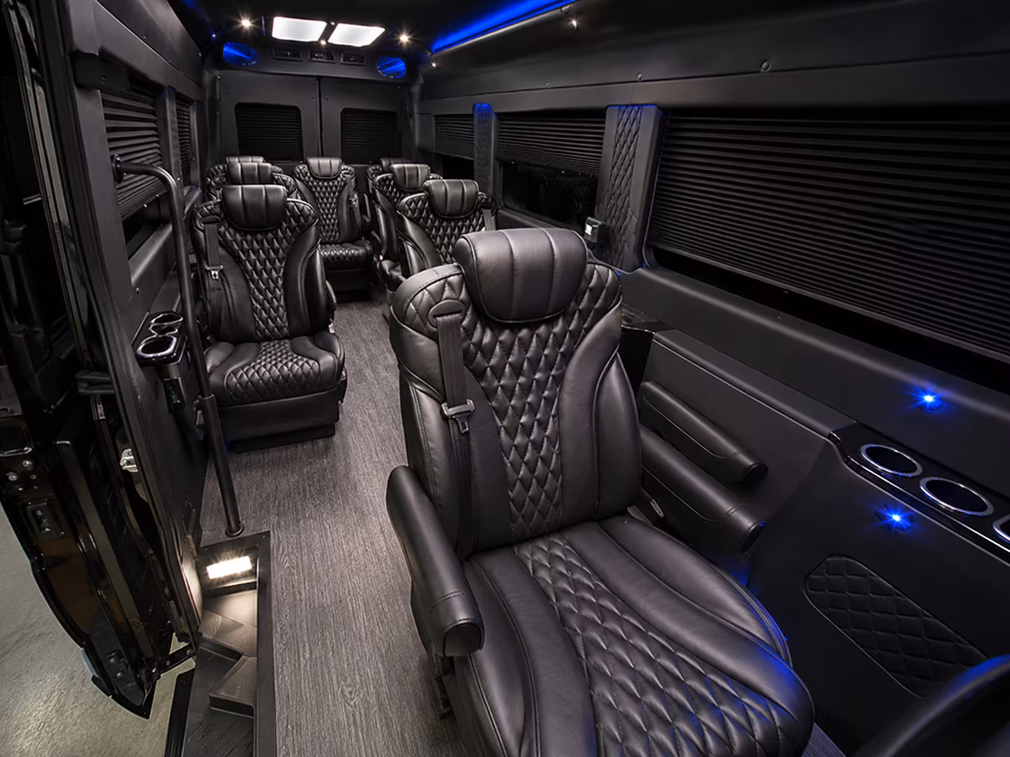 overland park sprinter van with driver inside